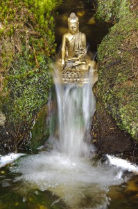 Wasser-Buddha-Installation